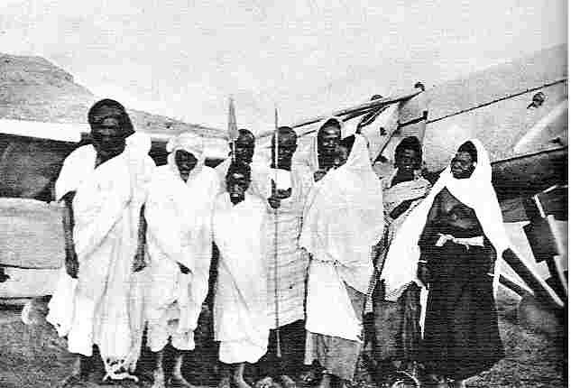 The natives assigned to guard Cukurs' airplane