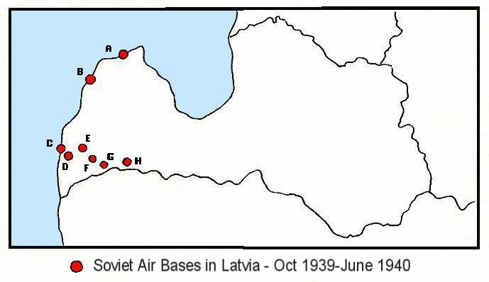 Soviet Air Bases in Latvia - 10/1939-06/1940